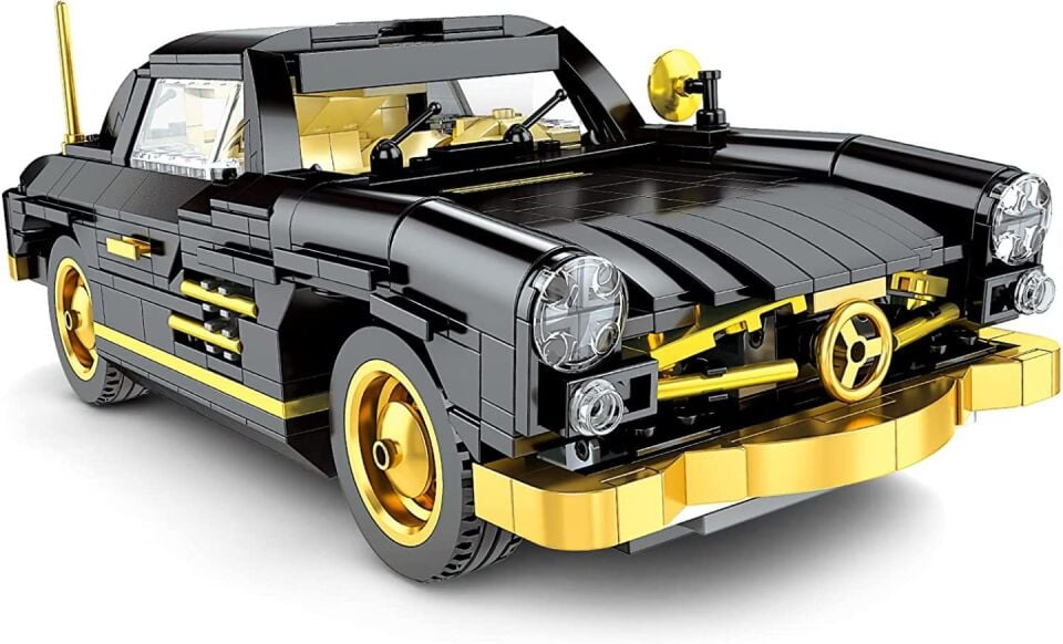 10005 300SL Gullwing 886 Parça 1:16 Klasik Otomobil Yapı Blok Seti