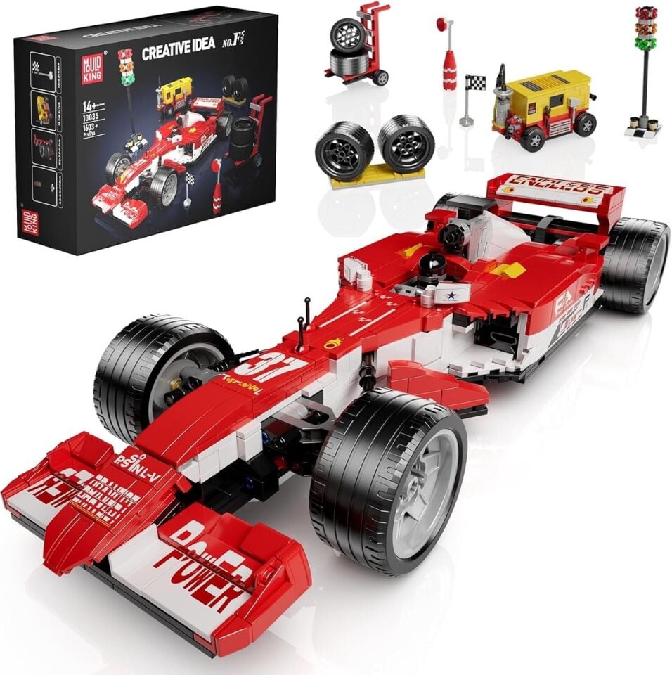 10035 F1 1.603 Parça 1:12 Formula Yarış Aracı Yapı Blok Seti