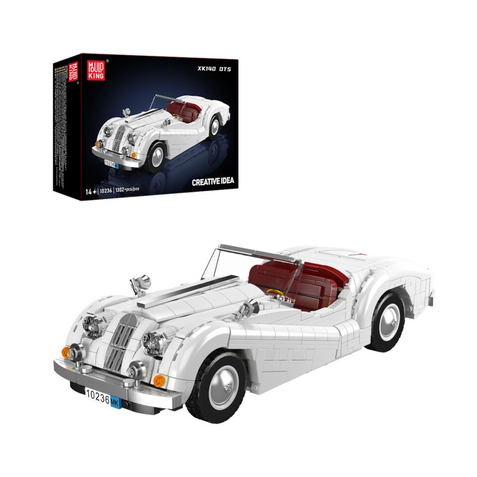 10236 XK140 OTS 1.302 Parça Klasik Otomobil Yapı Blok Seti