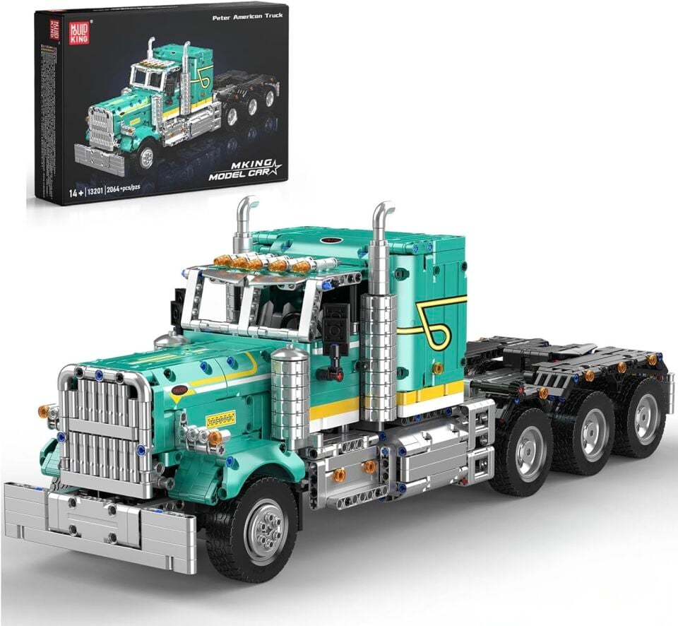 13201 Peter American Truck 2.064 Parça RC Amerikan Çekici Yapı Blok Seti