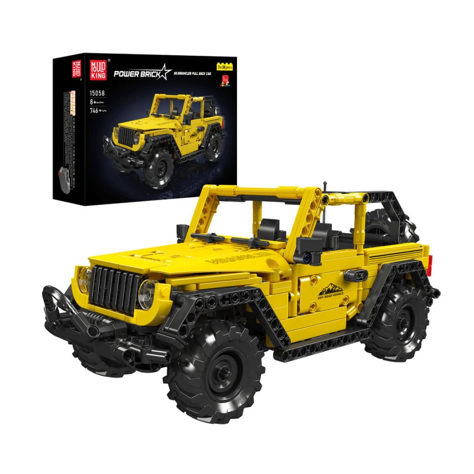 15058 Wrangler 746 Parça Pull Back Off-Road Araç Yapı Blok Seti