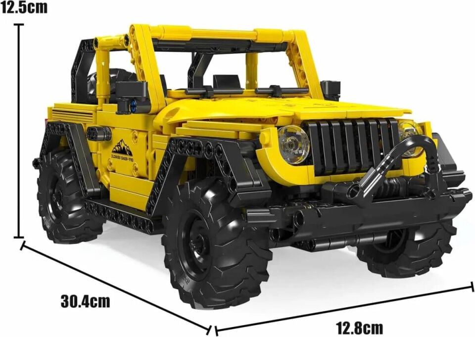 15058 Wrangler 746 Parça Pull Back Off-Road Araç Yapı Blok Seti