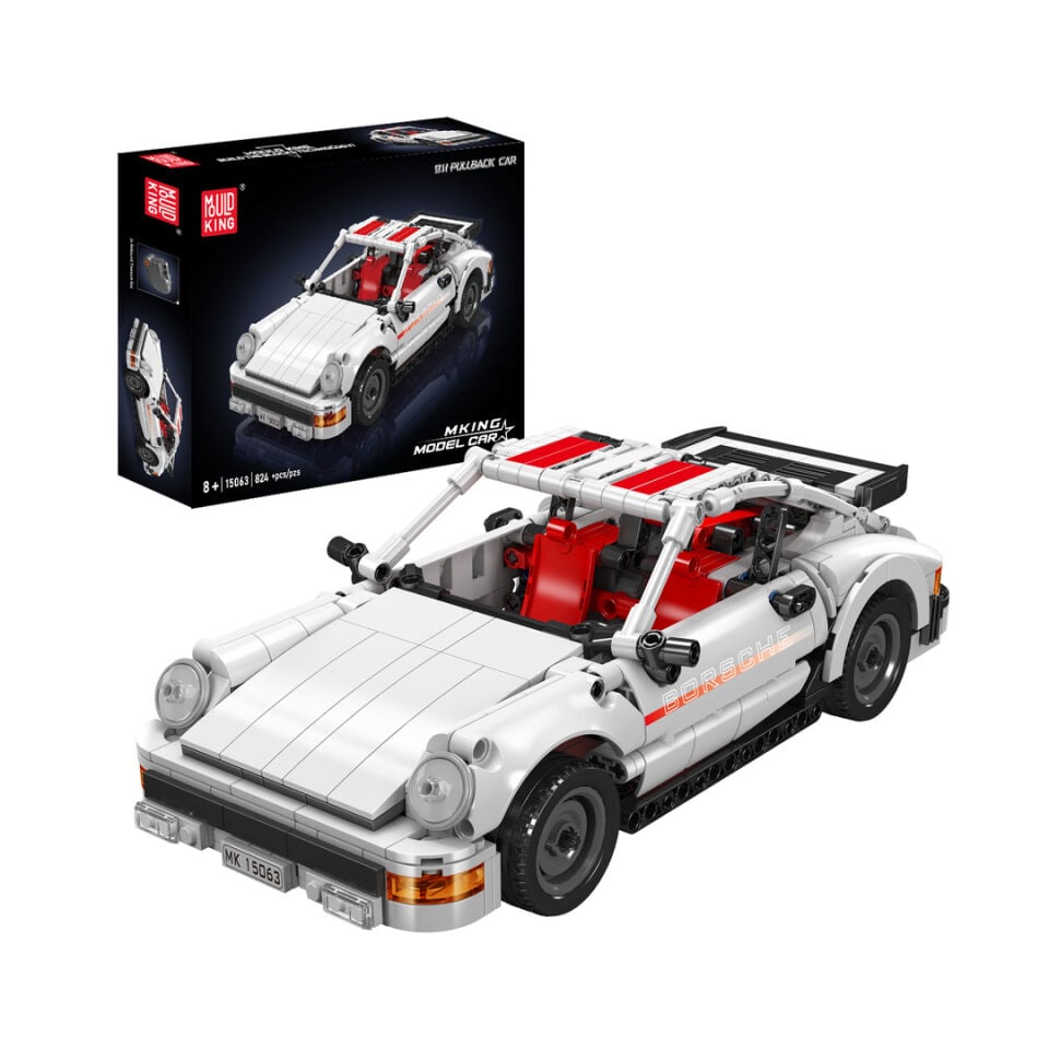 15063 911 824 Parça Pull Back Spor Otomobil Yapı Blok Seti