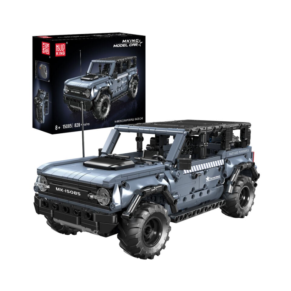 15085 Bronco Raptor 828 Parça Pull Back Off-Road Araç Yapı Blok Seti