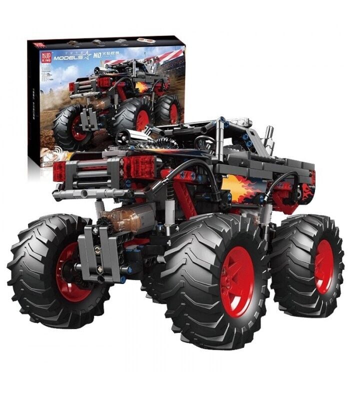18008 Flame Monster 889 Parça Canavar Araç Yapı Blok Seti