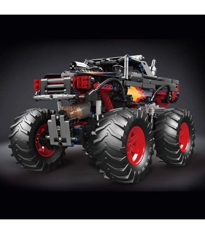 18008 Flame Monster 889 Parça Canavar Araç Yapı Blok Seti