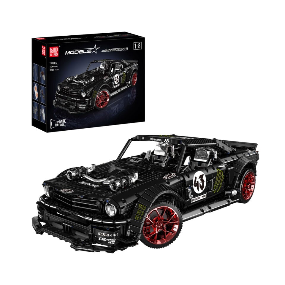 13108-S Mustang 3.201 Parça 1:8 RC Muscle Car Yapı Blok Seti