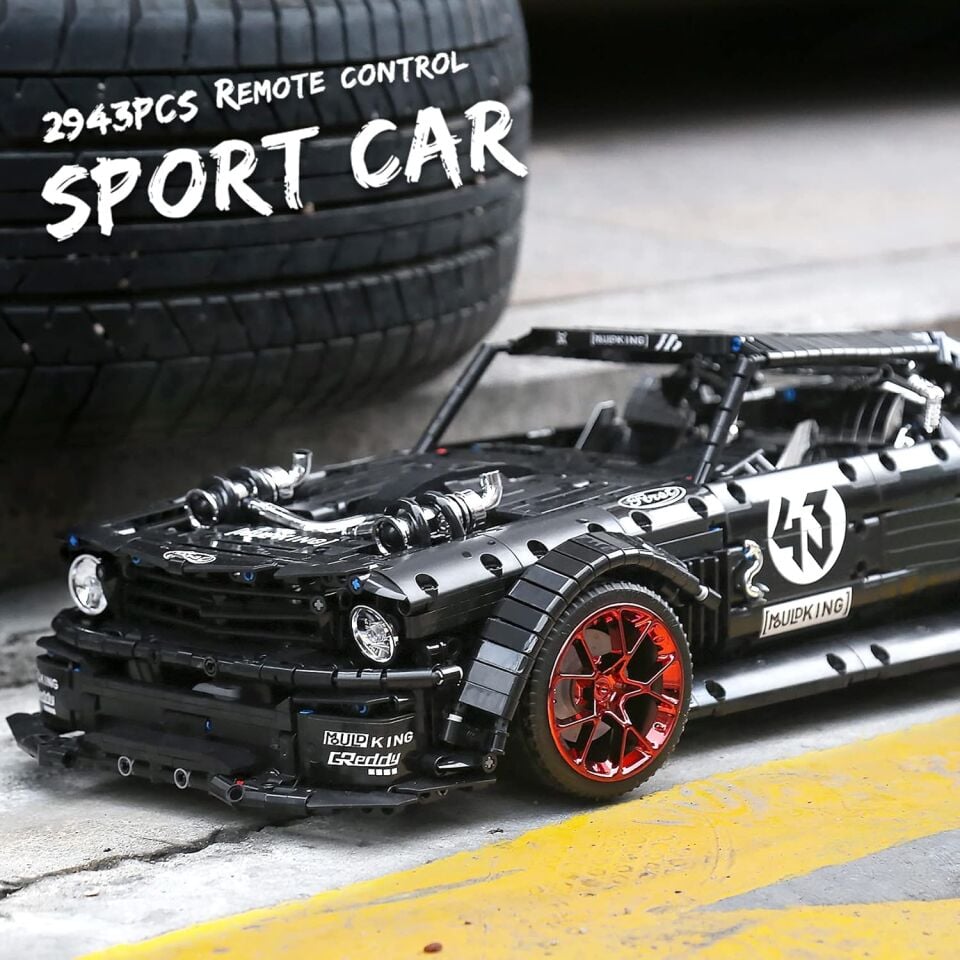 13108-S Mustang 3.201 Parça 1:8 RC Muscle Car Yapı Blok Seti