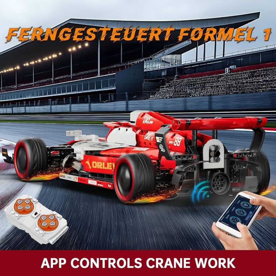 13151-S A.R F1 1.226 Parça RC Formula Yarış Aracı Yapı Blok Seti