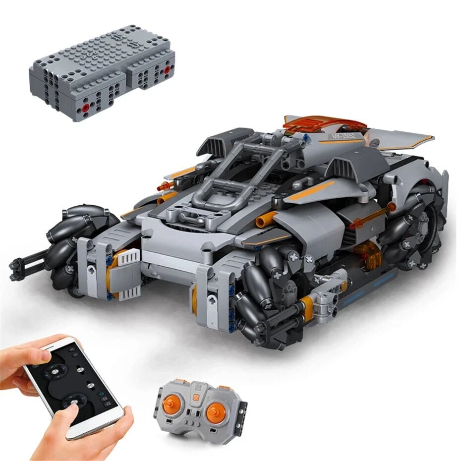 15052-S Desert Storm 555 Parça RC Mecanum Tekerlekli Araç Yapı Blok Seti