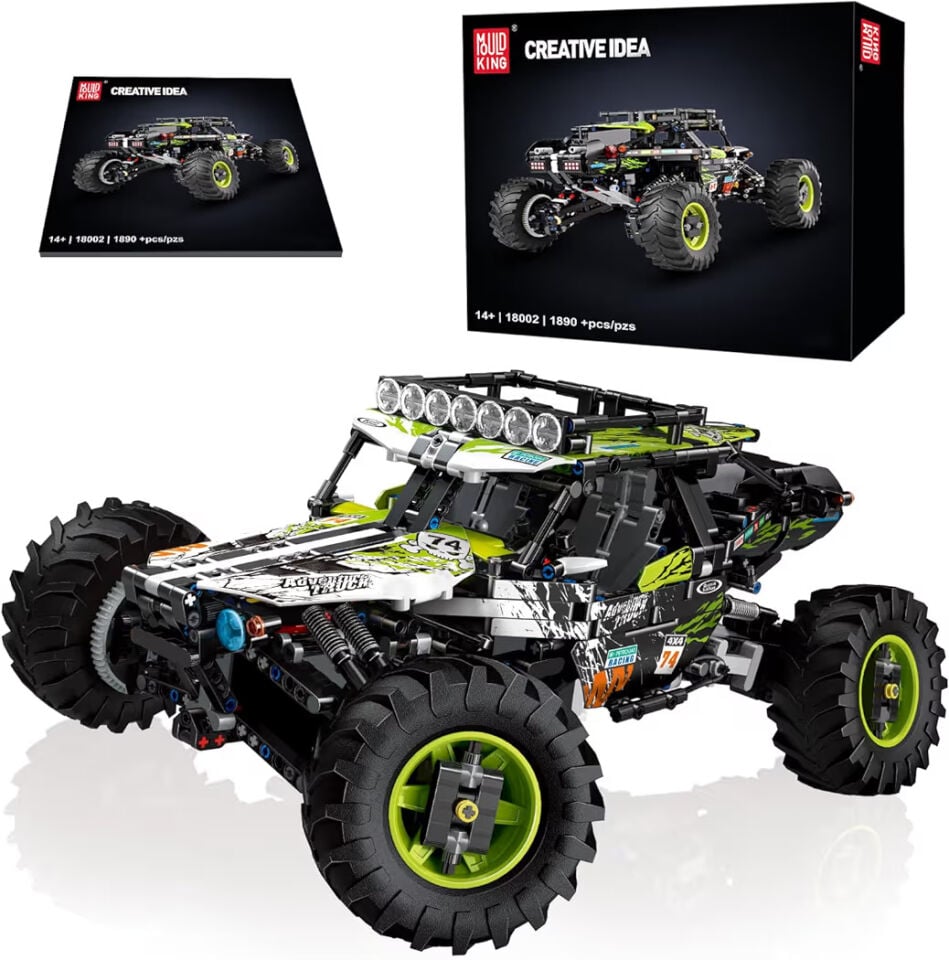 18002-S Green Hound 2.016 Parça 1:8 RC Buggy Arazi Aracı Yapı Blok Seti
