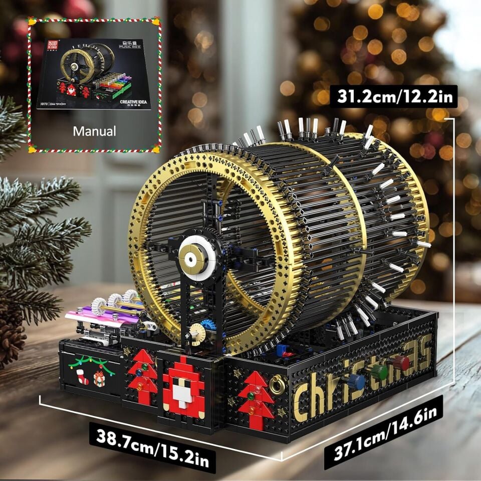 10170 Music Box 2.344 Parça Motorlu Müzik Kutusu Yapı Blok Seti