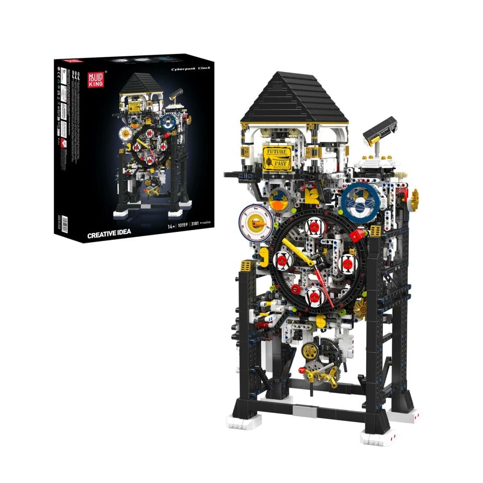 10159 Cyberpunk Clock 3.181 Parça Motorlu Akıllı Saat Yapı Blok Seti