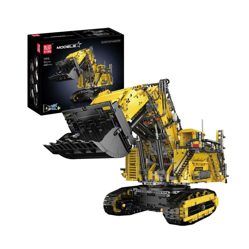 17070 R9800 4.767 Parça RC Pnömatik Madencilik Ekskavatörü Yapı Blok Seti