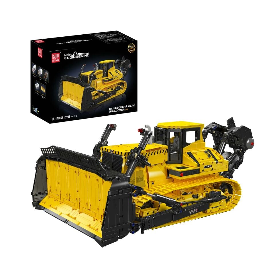 17049 Liebherr PR766 3.568 Parça RC Paletli Buldozer Yapı Blok Seti