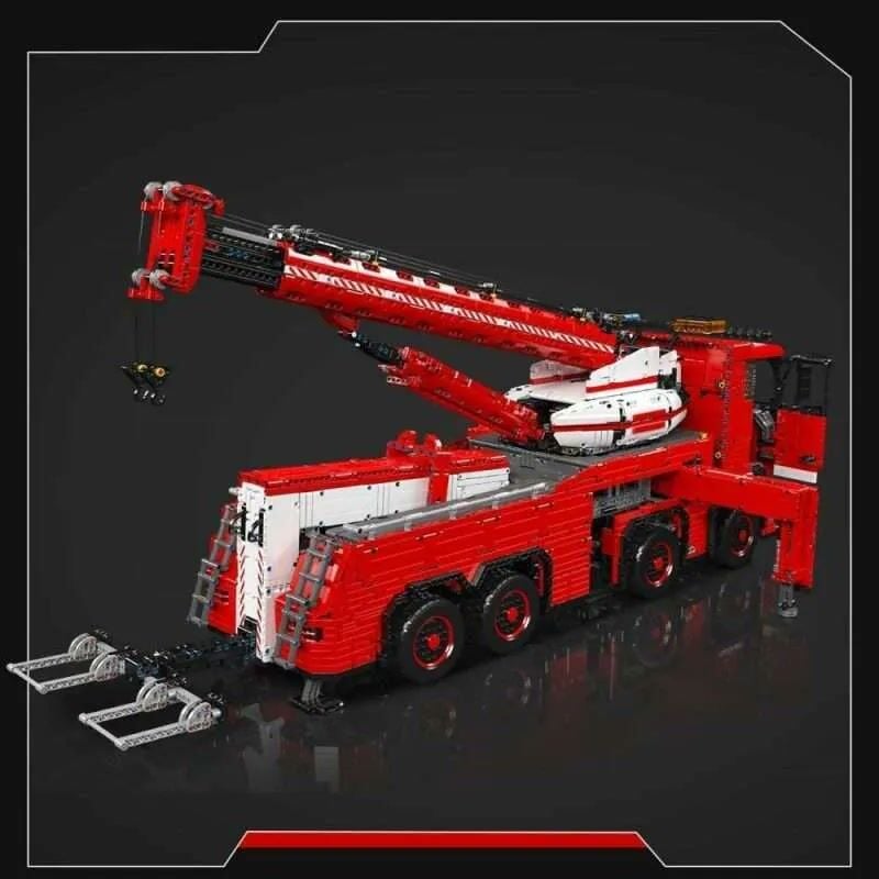 19008-S Tow Truck 10.966 Parça 19 Motorlu RC Pnömatik Kurtarma Kamyonu Yapı Blok Seti