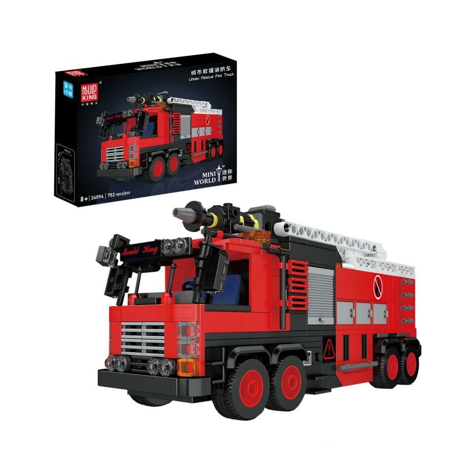 24094 Urban Rescue Fire Truck 752 Parça İtfaiye ve Kurtarma Aracı Yapı Blok Seti