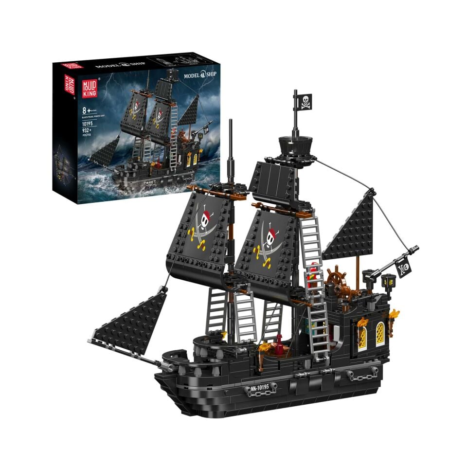 10195 Black Pearl III 932 Parça Korsan Gemisi Yapı Blok Seti