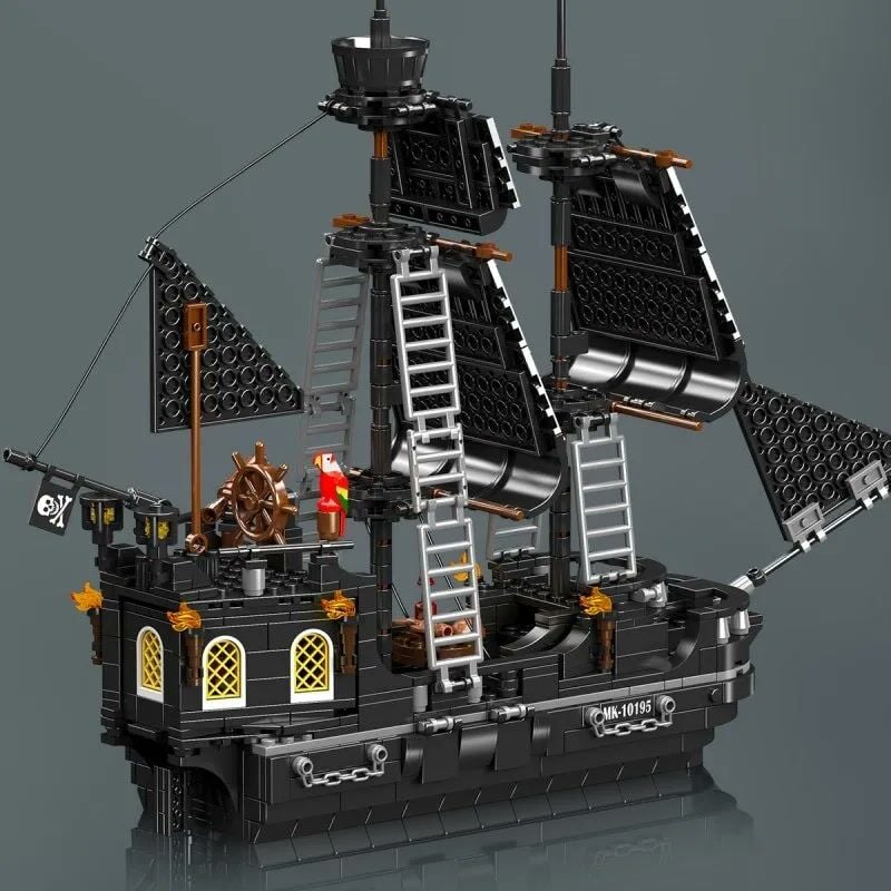 10195 Black Pearl III 932 Parça Korsan Gemisi Yapı Blok Seti