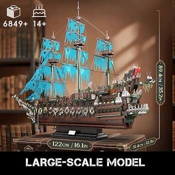 13218 Flying Dutchman II 4.244+ Parça Hayalet Gemi Yapı Blok Seti