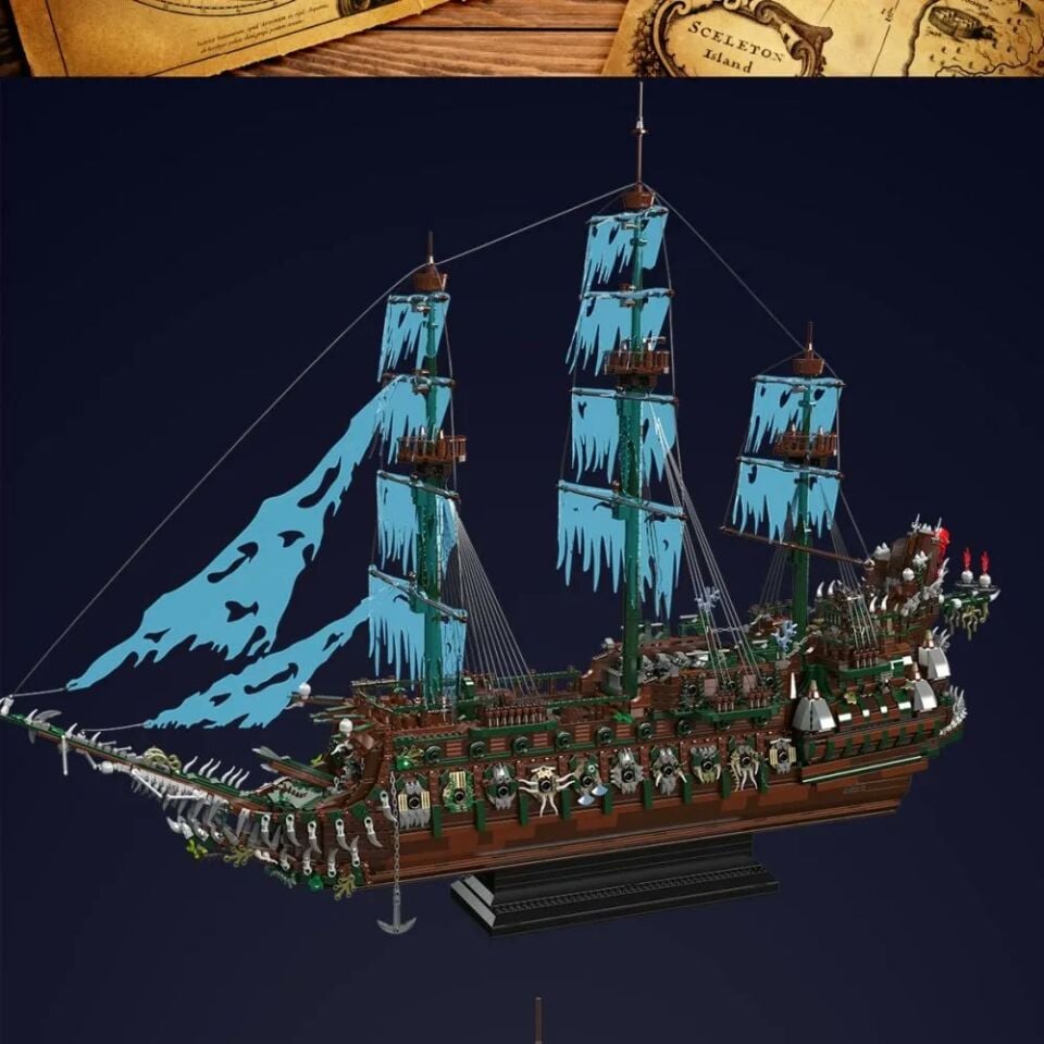 13218 Flying Dutchman II 4.244+ Parça Hayalet Gemi Yapı Blok Seti