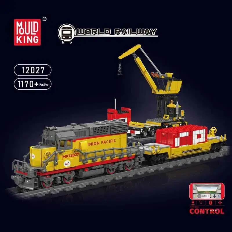 12027 EMD SD40-2 1.257 Parça RC Dizel Lokomotif Yapı Blok Seti